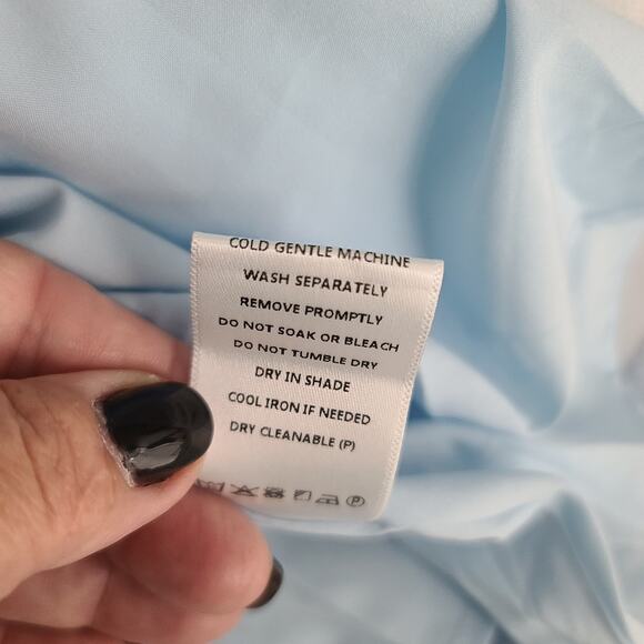 Babyboo Calarabella midi dress baby blue Size XS formal chic timeless proper - Picture 11 of 12